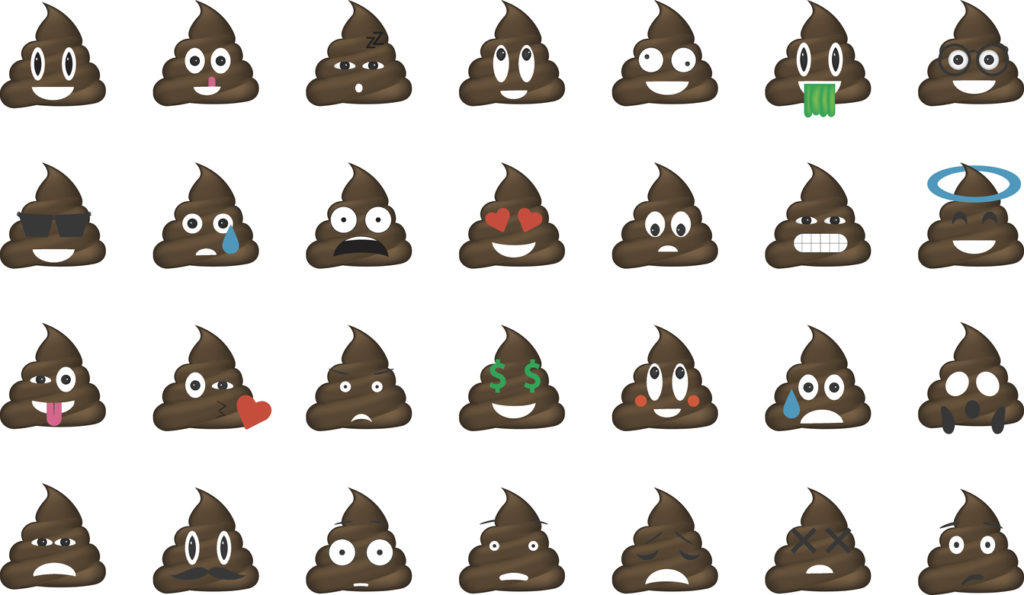 Poop emoticons