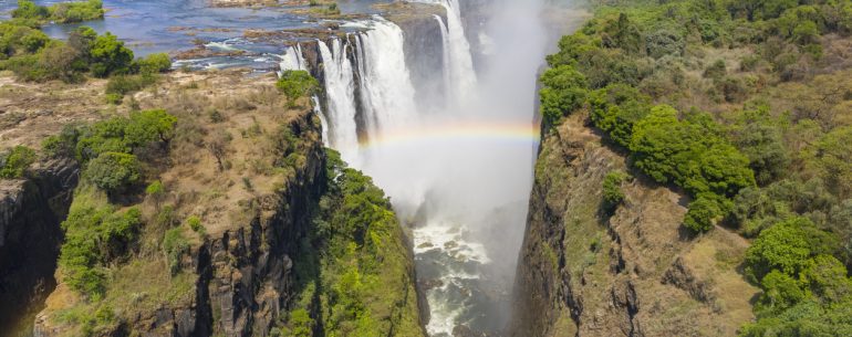 Aerial View of Victoria Falls