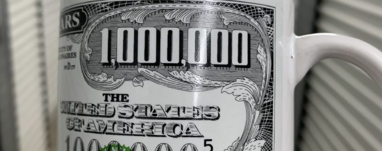 $1,000,000 bill mug