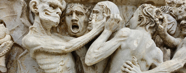 Feature image for Man Overseas Podcast episode titled: Demons, Hoops, Kings, Woke Women by Brad Dantonio